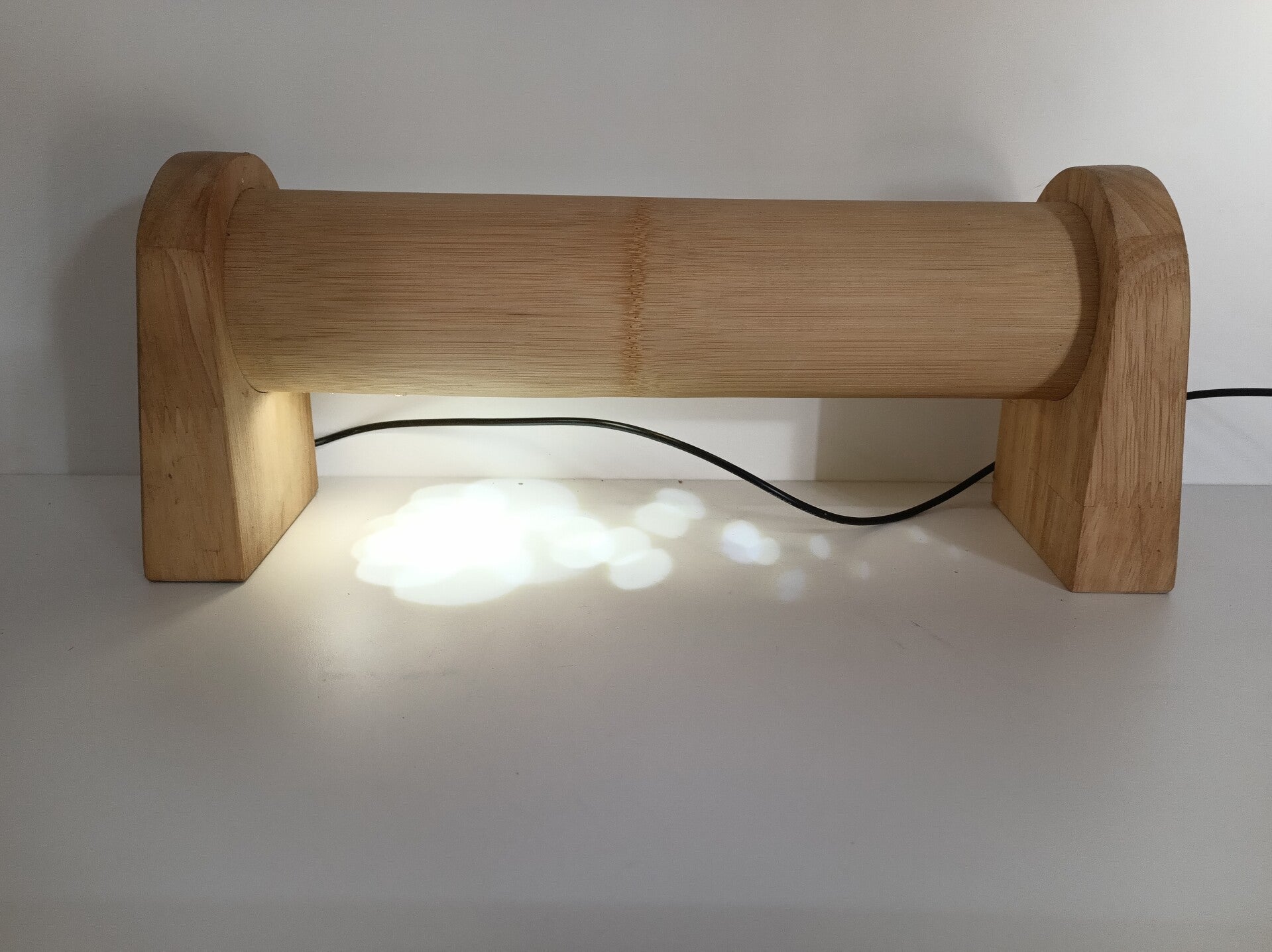 Sfeerlamp horizontaal in bamboe