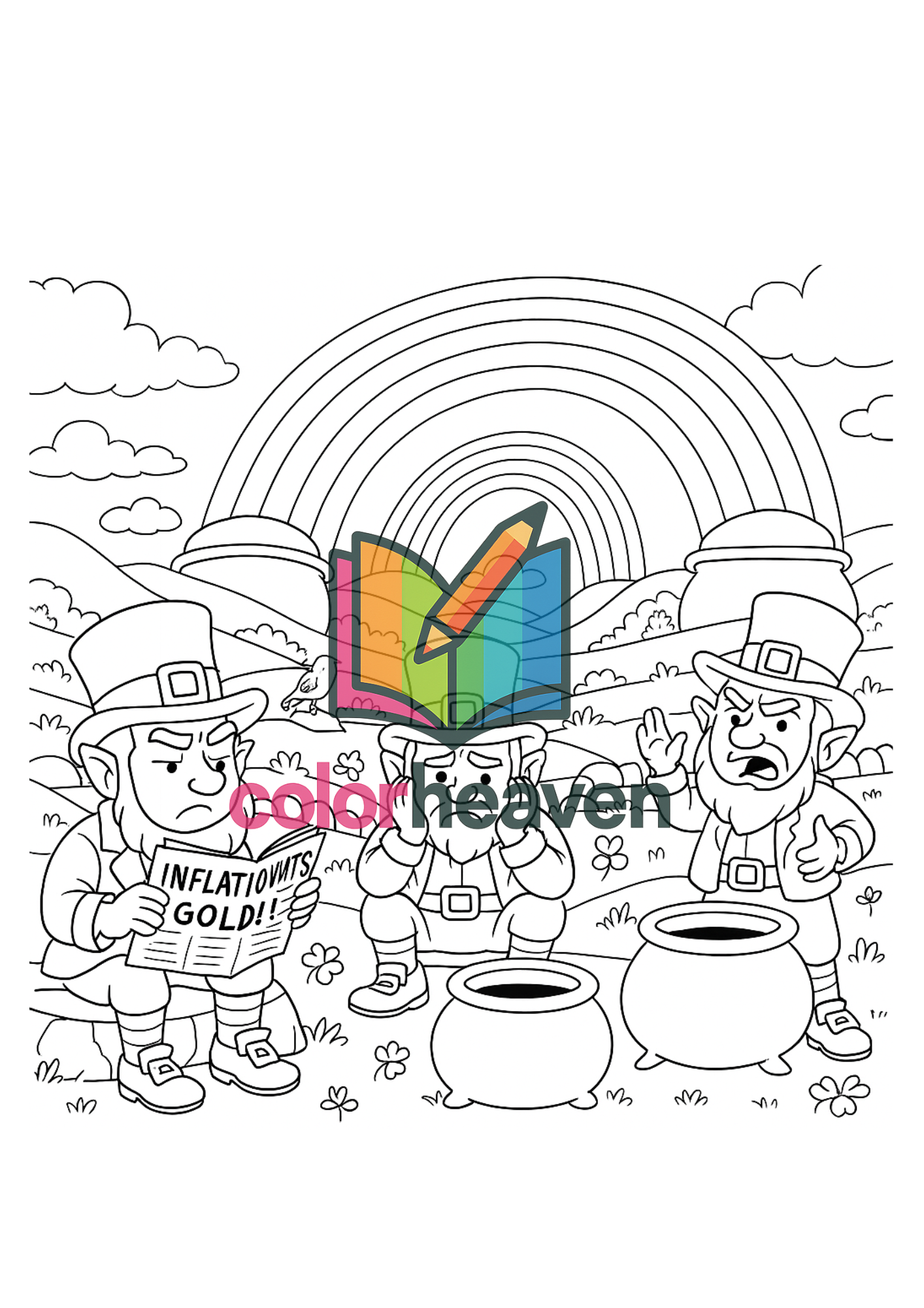 020 -Rainbows Without Pots of Gold coloring page