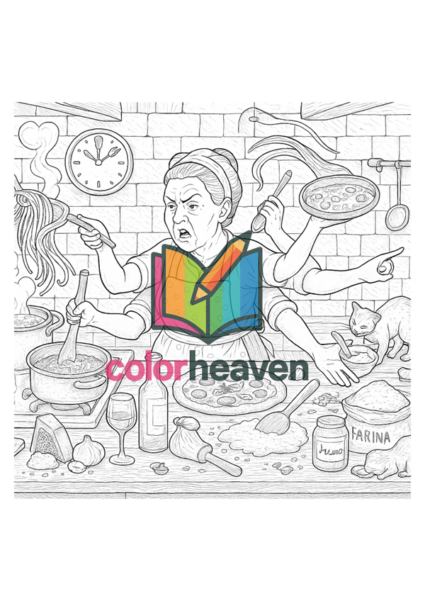 ITA - 010 -Nonna’s Kitchen Marathon coloring page