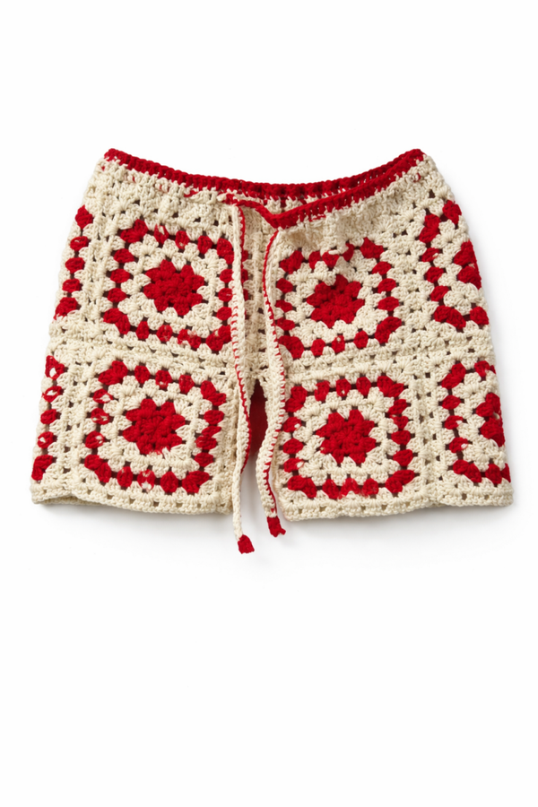 Granny Square Shorts S/M
