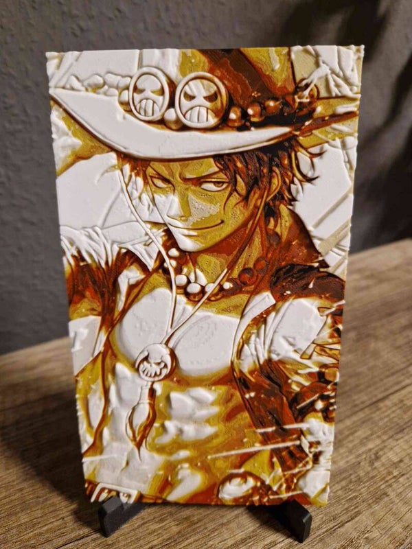 3D Hueforge Kunstbild: Anime