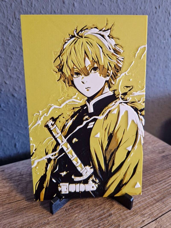 3D Hueforge Kunstbild: Anime