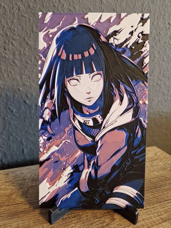 3D Hueforge Kunstbild: Anime