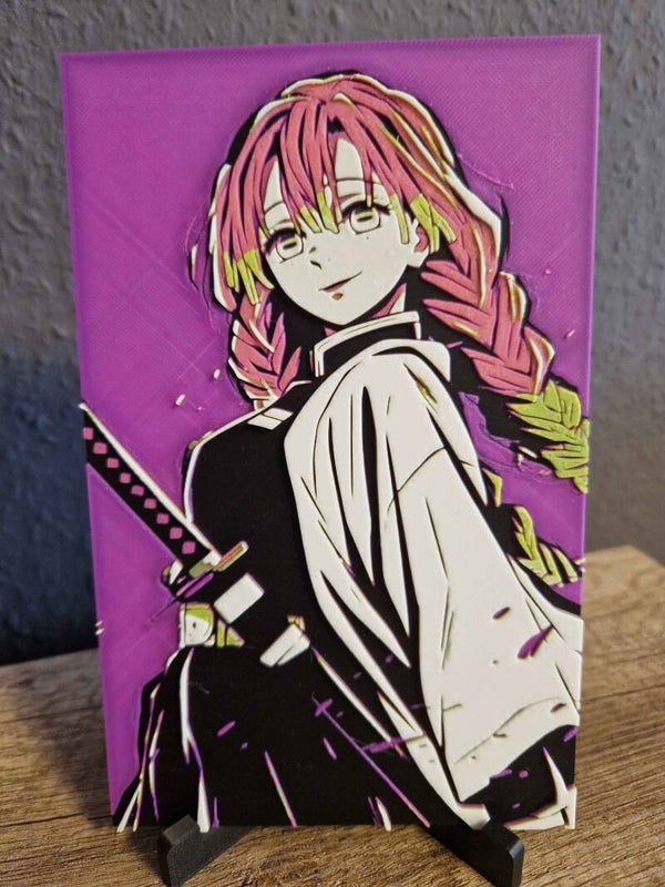 3D Hueforge Kunstbild: Anime
