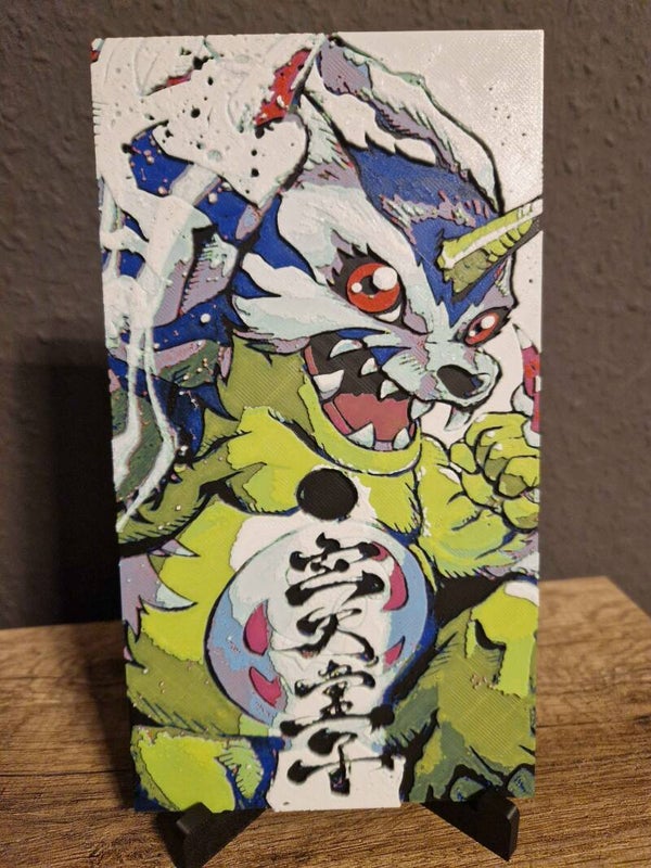 3D Hueforge Kunstbild: Anime