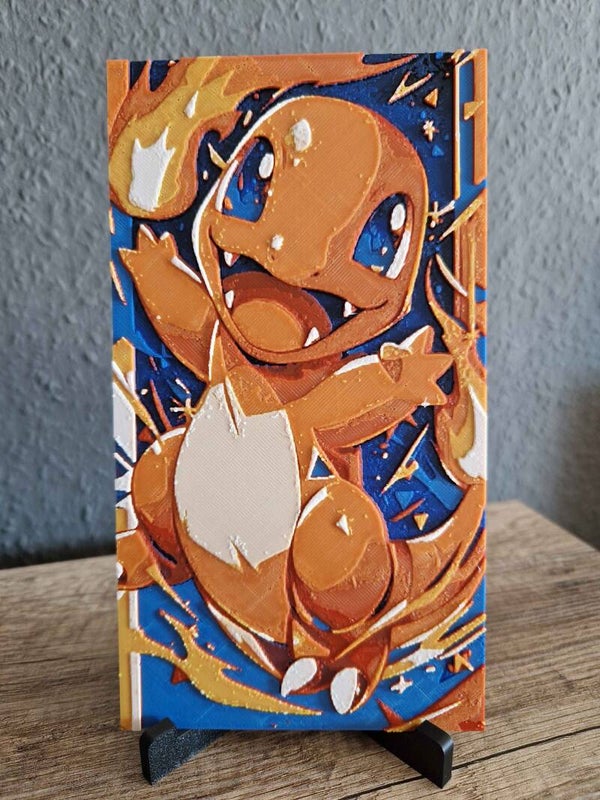 3D Hueforge Kunstbild: Anime