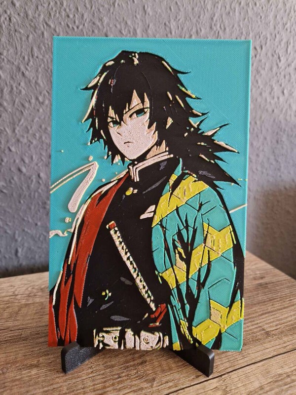3D Hueforge Kunstbild: Anime