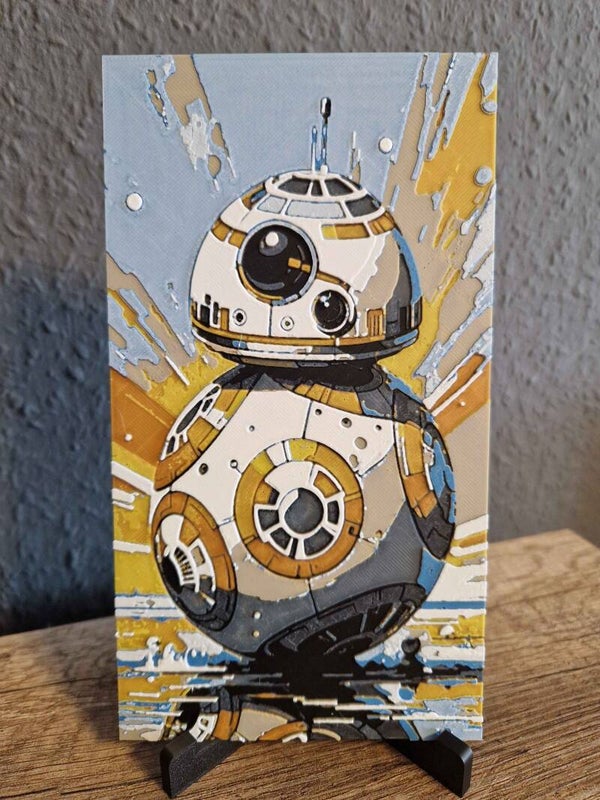 3D Hueforge Kunstbild: Anime