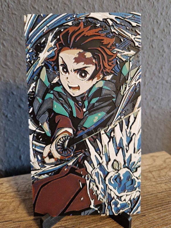 3D Hueforge Kunstbild: Anime