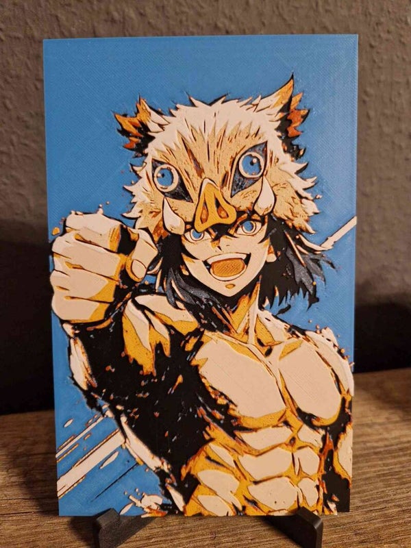 3D Hueforge Kunstbild: Anime