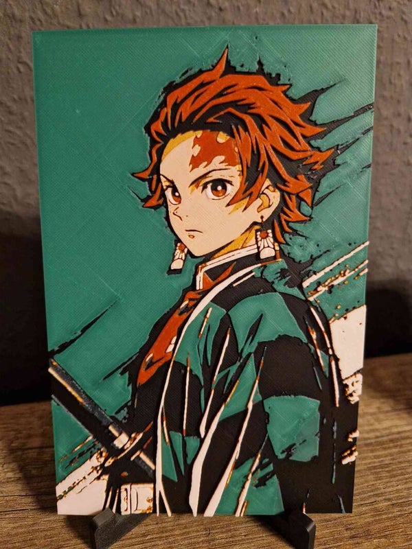 3D Hueforge Kunstbild: Anime