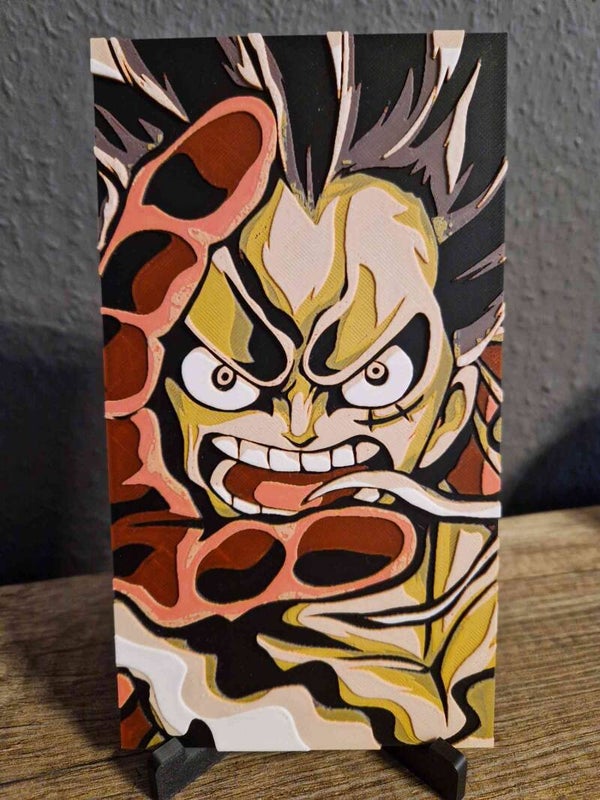 3D Hueforge Kunstbild: Anime