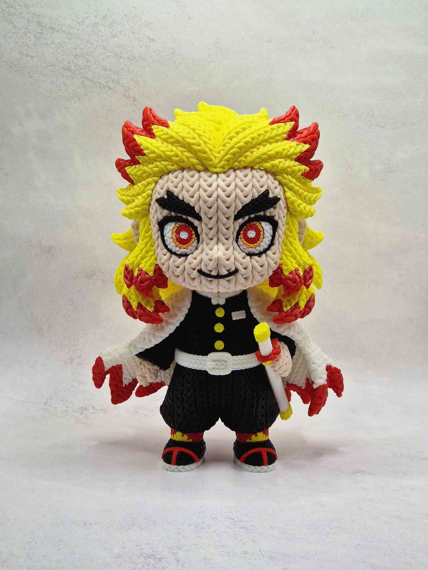 3D gedruckte Figur in Häkel Optik