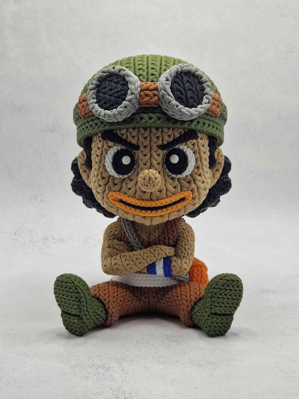 3D gedruckte Figur in Häkel Optik