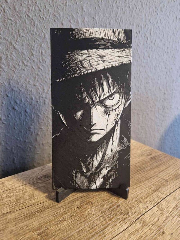 3D Hueforge Kunstbild: Anime