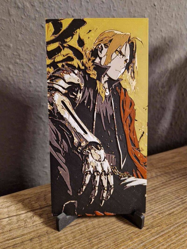 3D Hueforge Kunstbild: Anime