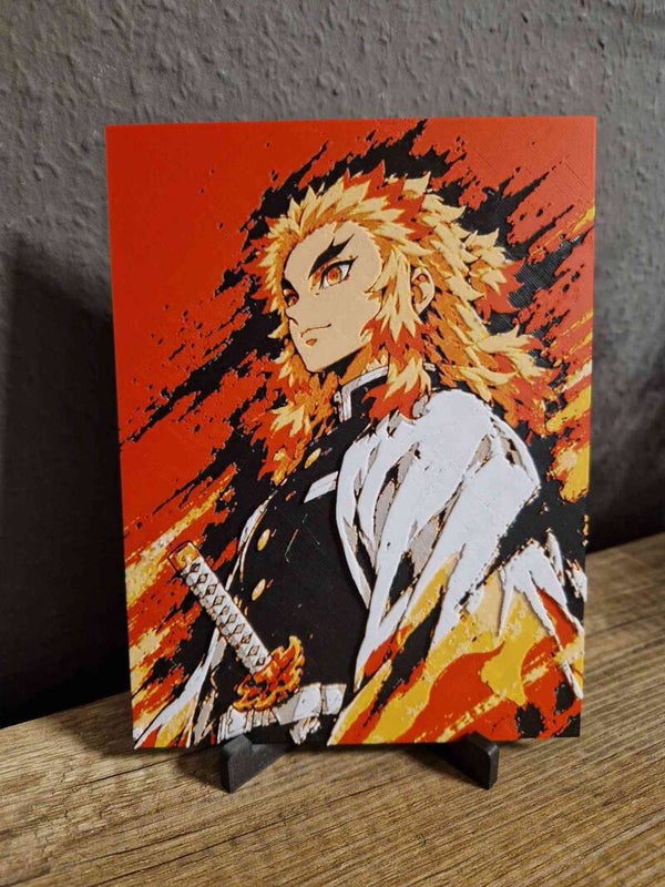 3D Hueforge Kunstbild: Anime