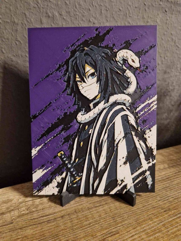 3D Hueforge Kunstbild: Anime