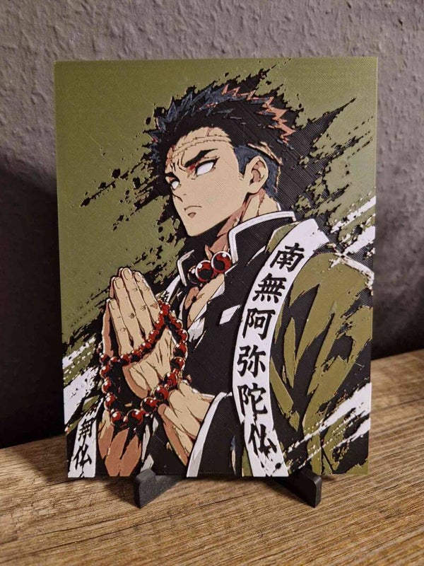 3D Hueforge Kunstbild: Anime