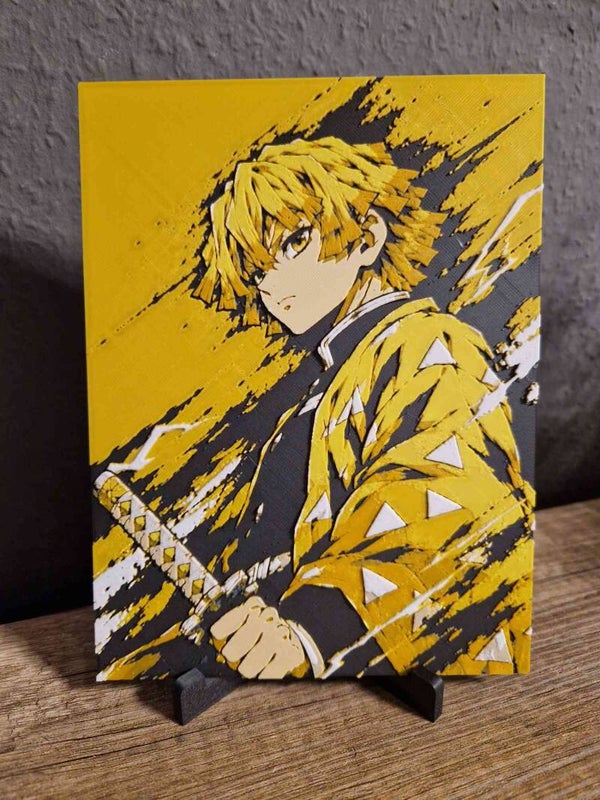 3D Hueforge Kunstbild: Anime