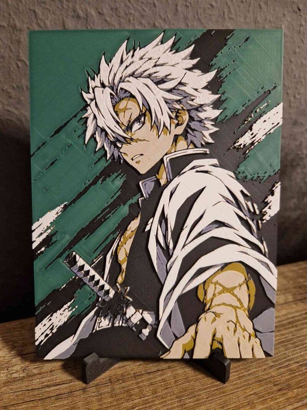3D Hueforge Kunstbild: Anime