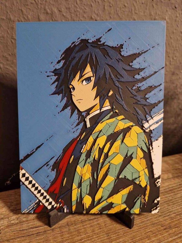 3D Hueforge Kunstbild: Anime