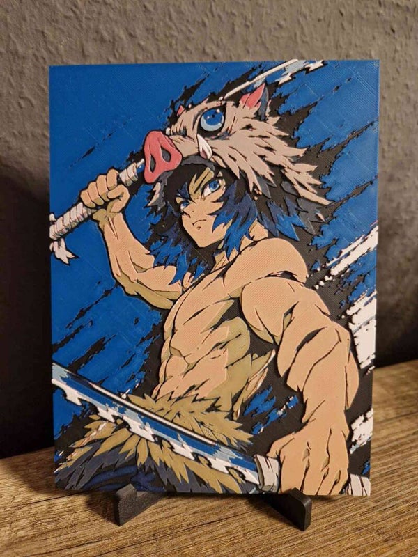 3D Hueforge Kunstbild: Anime