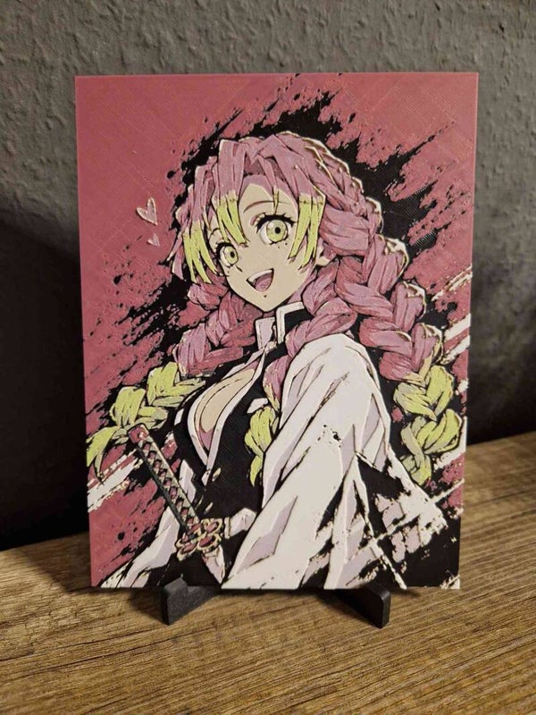 3D Hueforge Kunstbild: Anime