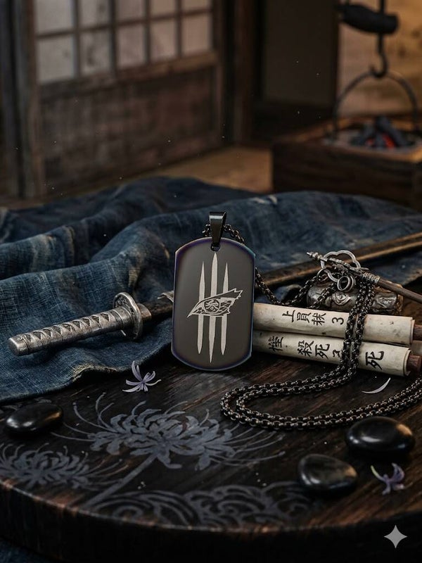 Edelstahl Halskette mit graviertem Edelstahl Anhänger