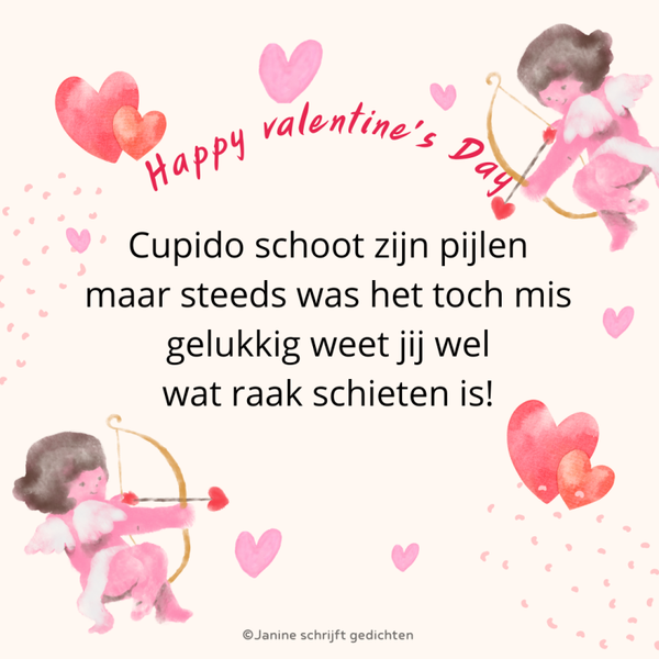 Digitale kaart Cupido - raak schieten