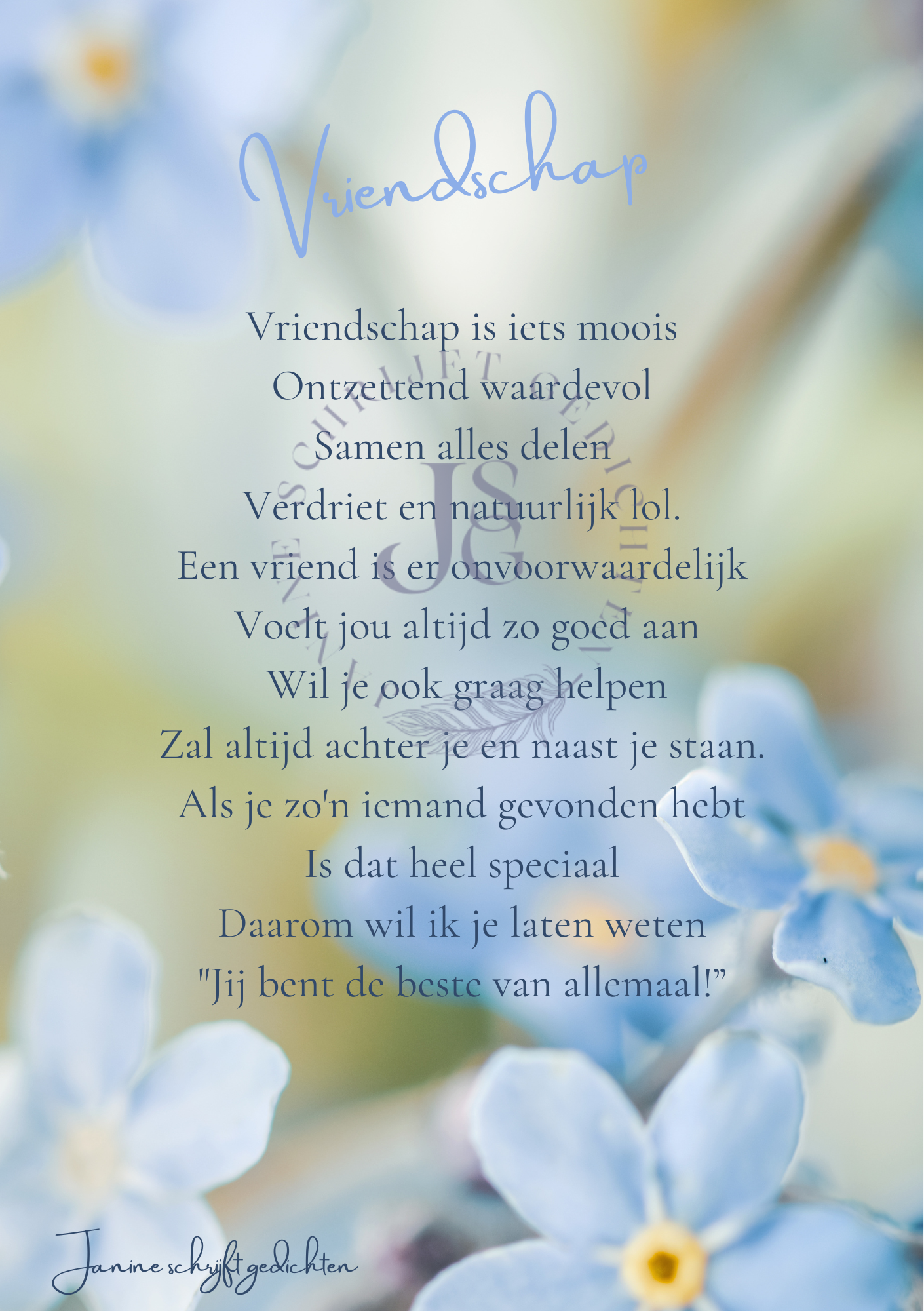 Gedicht Vriendschap