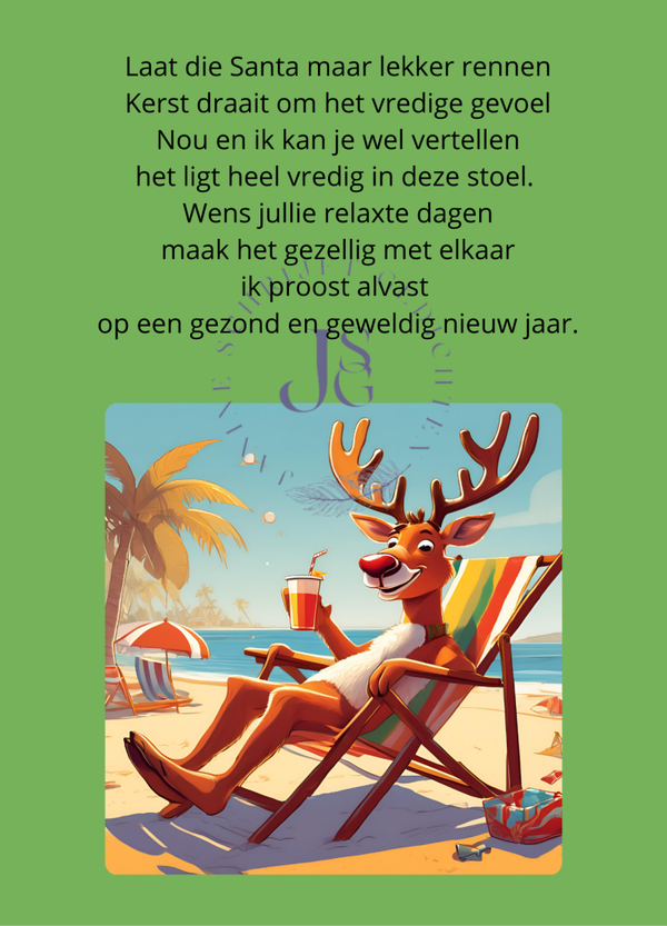 Grappige kerstkaart