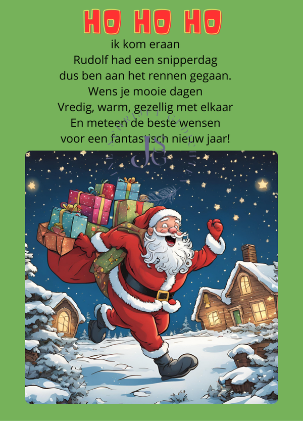 Grappige kerstkaart