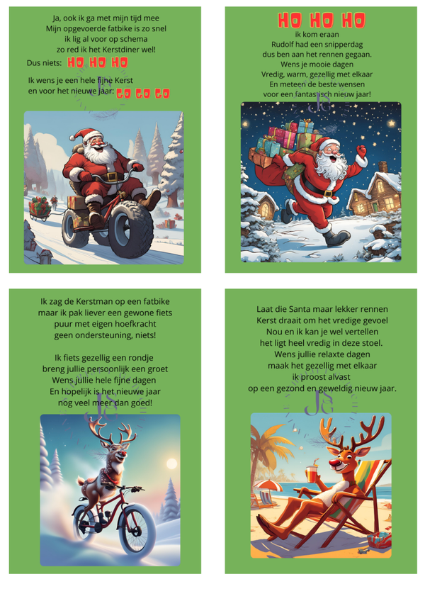 Setje kerstkaarten