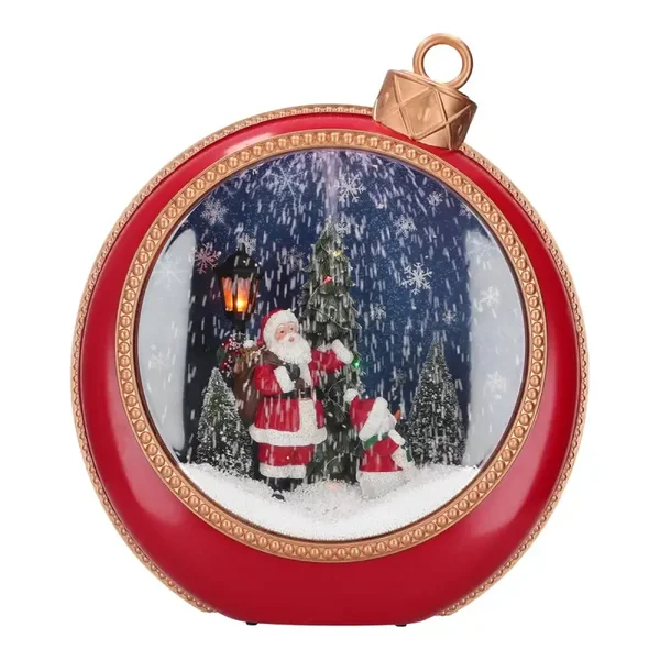 Christmas ball santa animated