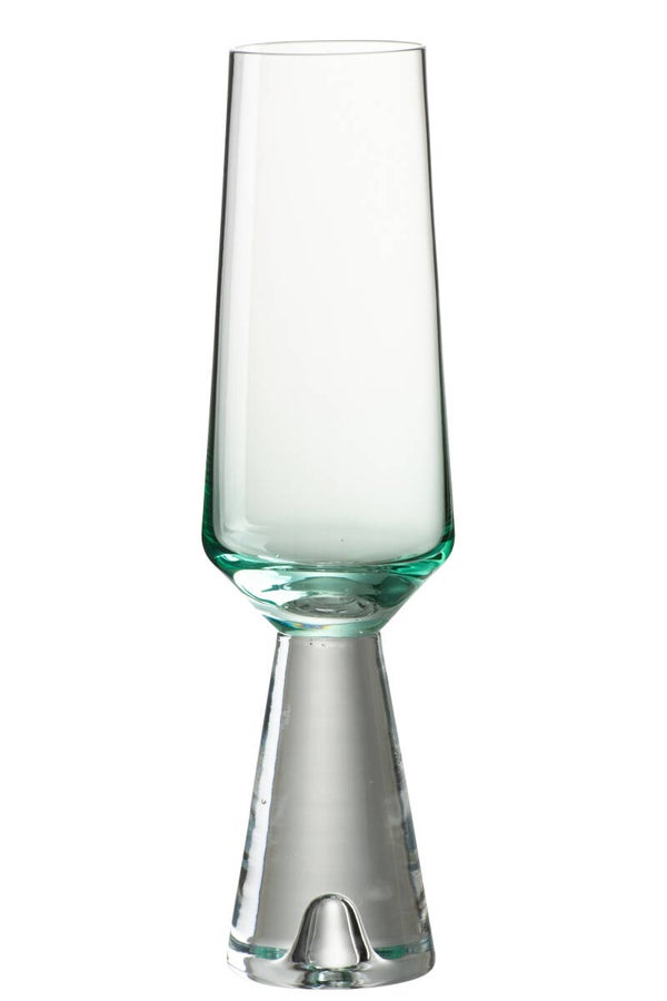 Champagneglas Walker Glas Transparant/Azuur 8 stuks
