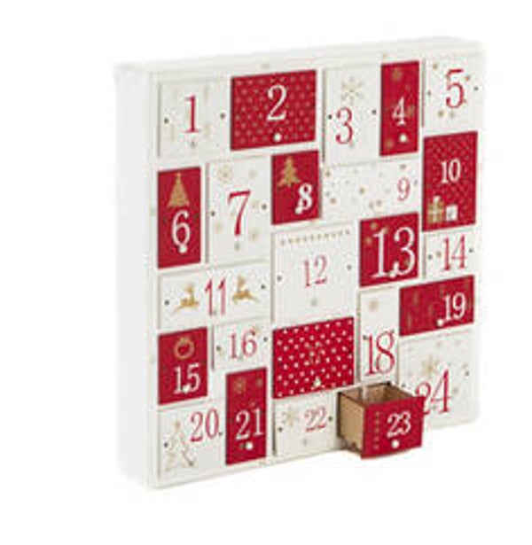 adventskalender vierkant wit rood square