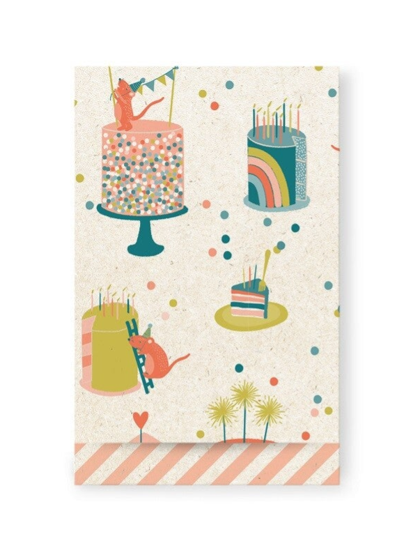 Cadeauzakje feest - maat M - 5 stuks