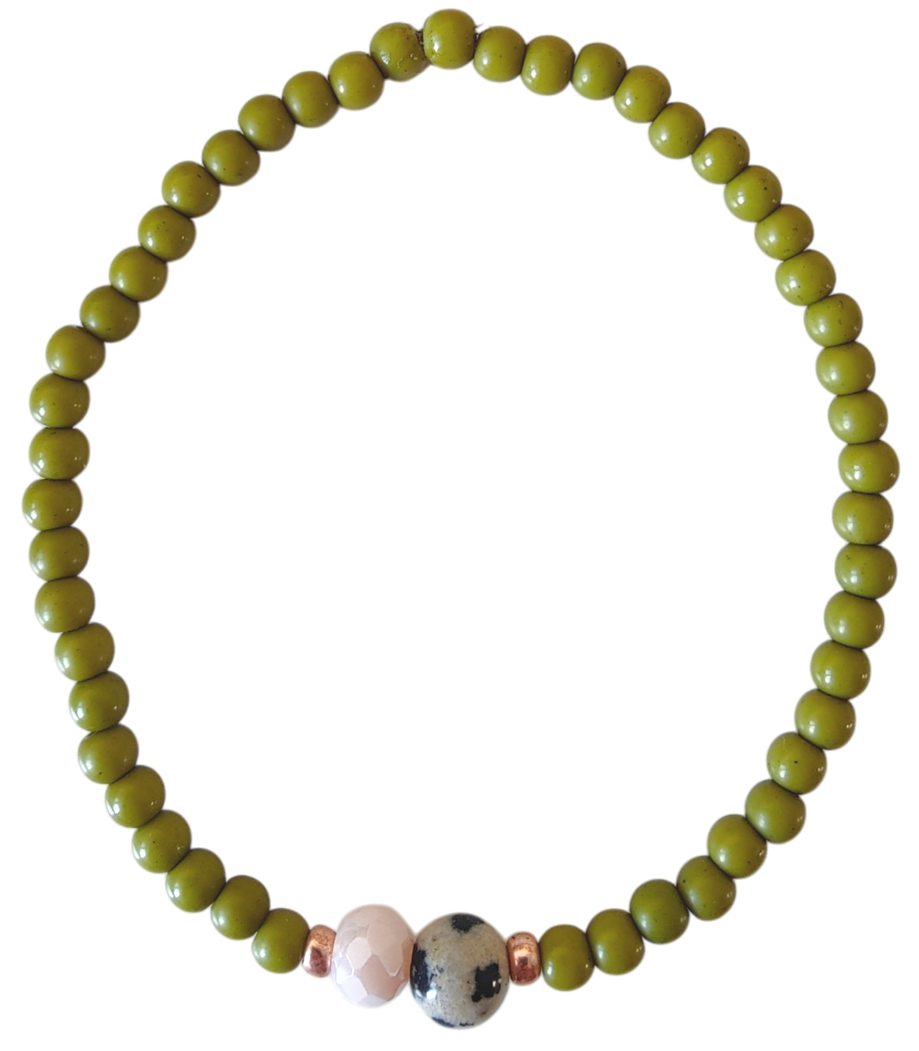 Armband olijf groen