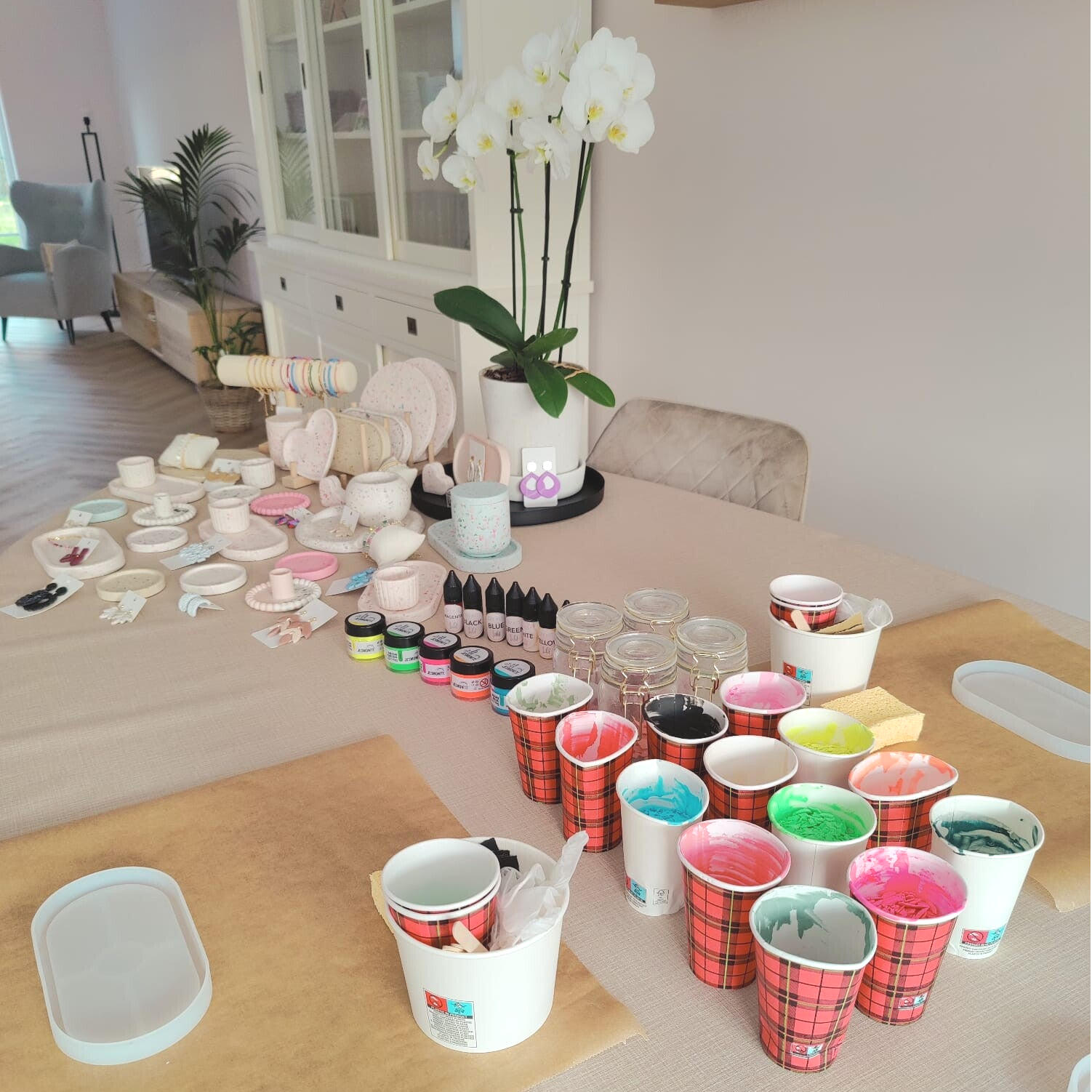 Privé workshop jesmonite - 6 personen