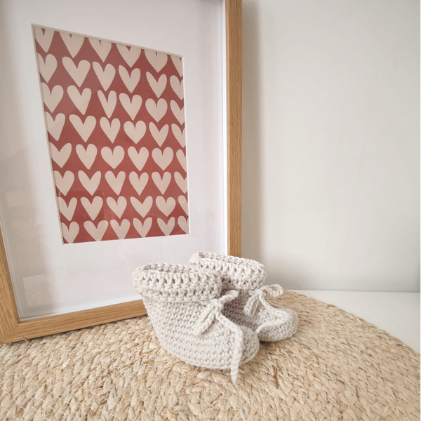 Slofjes baby - zandkleur