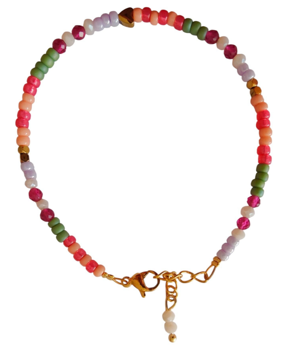 Armband zomerse kralenmix