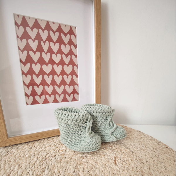 Slofjes baby - groen