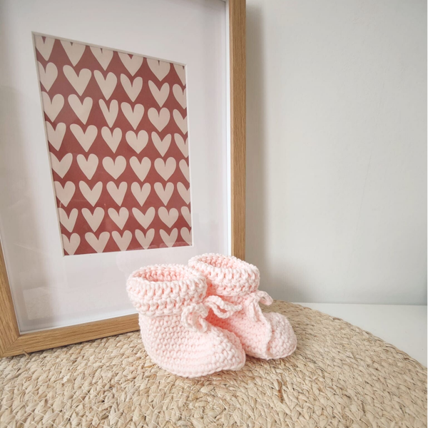 Slofjes baby - licht roze