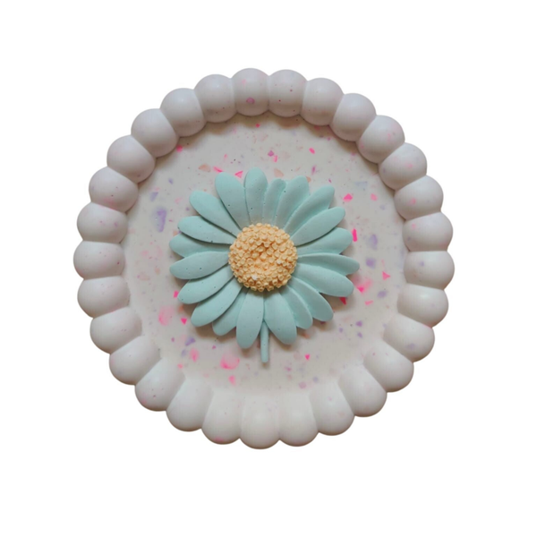 Wandtegeltje bloem terrazzo - zelf samenstellen