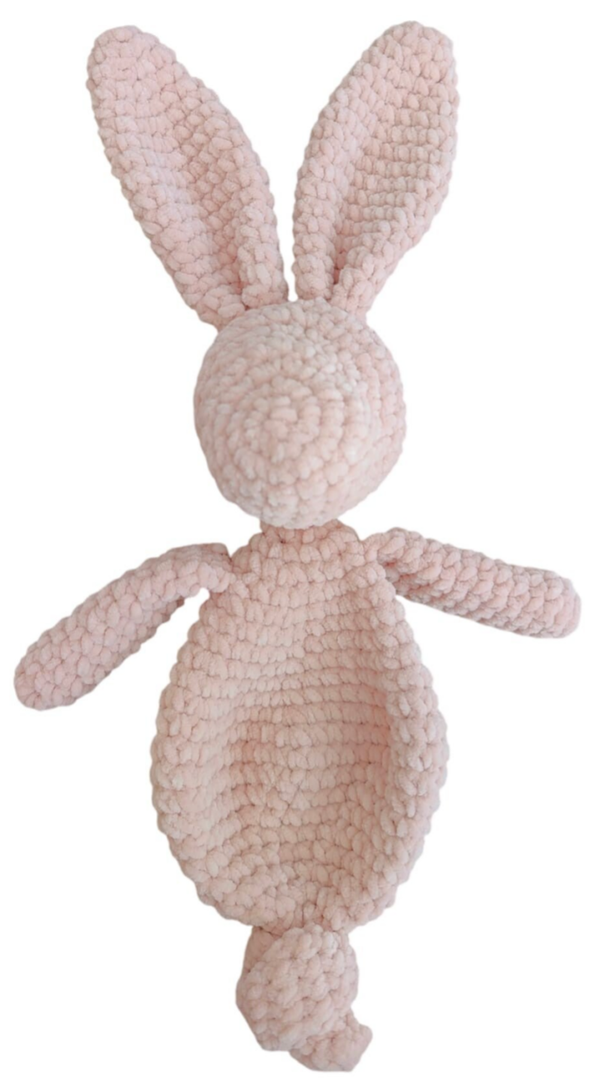 Gehaakte knuffel: konijn - licht roze
