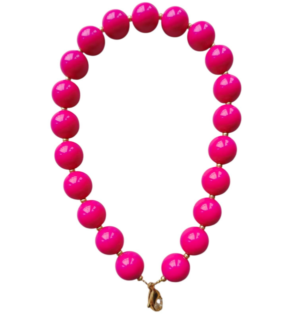 Telefoonkoord fel roze