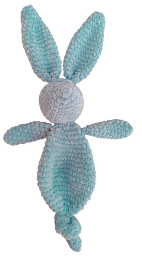 Gehaakte knuffel: konijn - blauw
