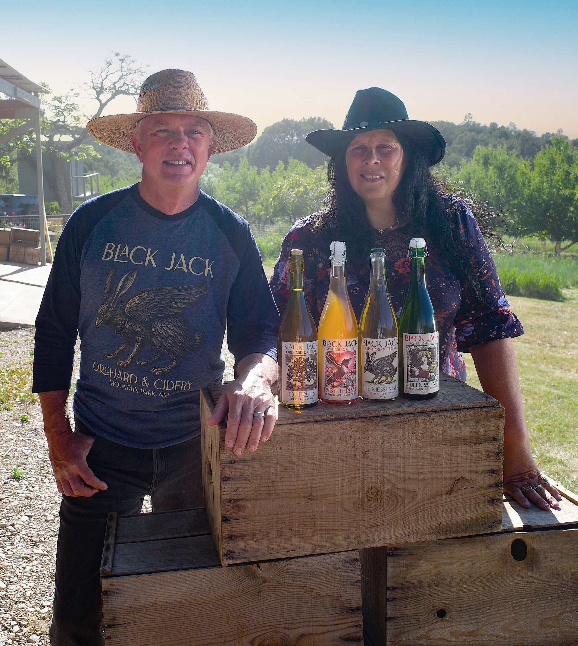 Black Jack Orchard & Cidery, High Rolls Mountain Park NM, New Mexico Cider, craft cider, handmade cider, Jonathan Schwartz, Jon Schwartz, Manda Jost, Manda Clair Jost, Manda Clair Jost Charney, The Messenger, Ruby Throat, Quercus, Queen of the May