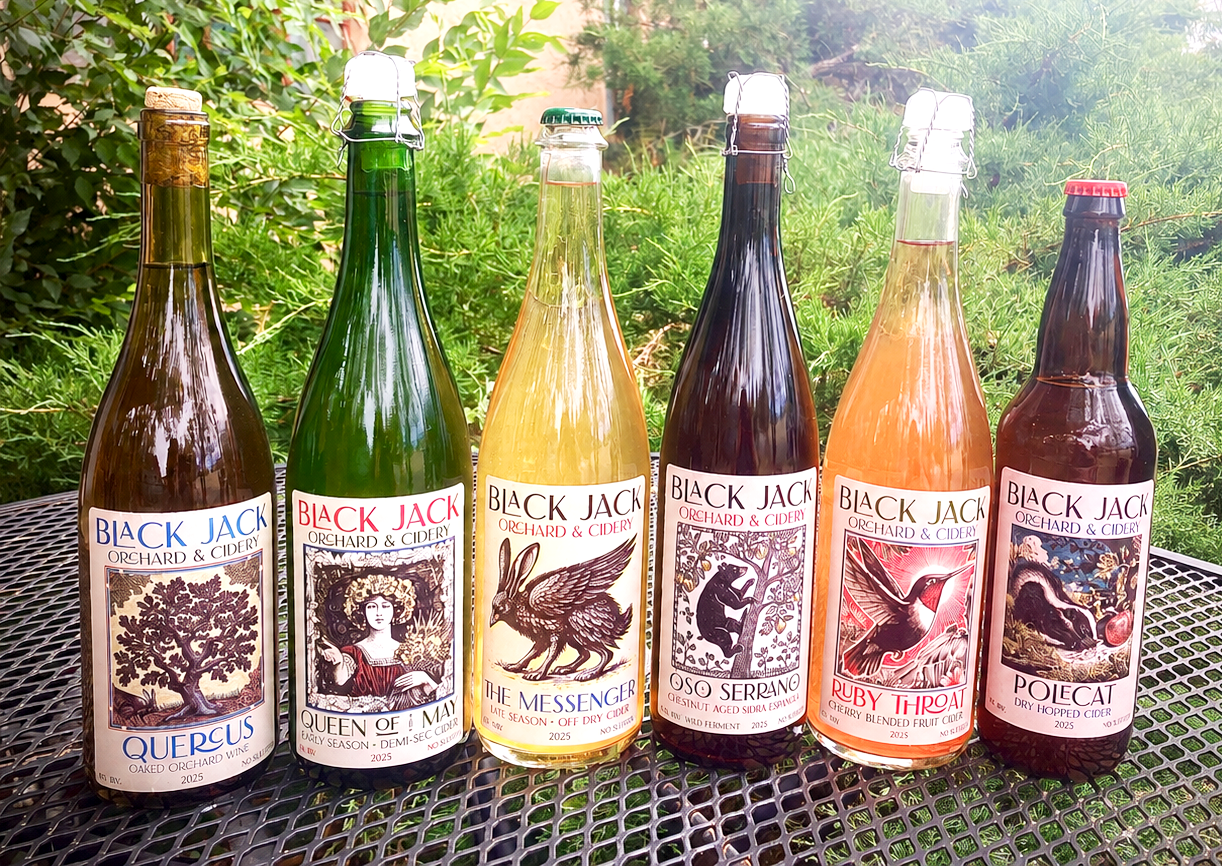 cider, craft cider, apple cider, apple wine, applewine, The Messenger, Queen of the May, Black Jack Orchard, Ruby Throat, Polecat, Oso Serrano, Quercus, New Mexico Cider, High Rolls Mountain Park